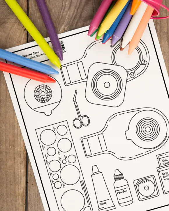 Ostomy Coloring Book Page