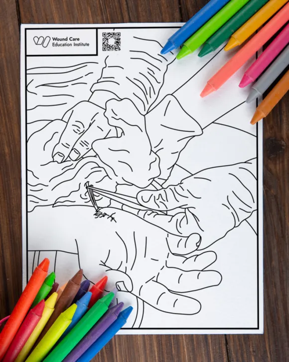 Healing Hands Coloring Page