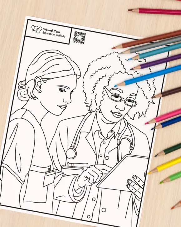 Colorful Healthcare Learning This April  Coloring Page